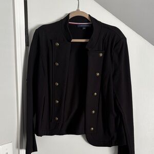 Tommy Hilfiger size Large, Black Double-Breasted Jacket